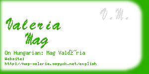 valeria mag business card